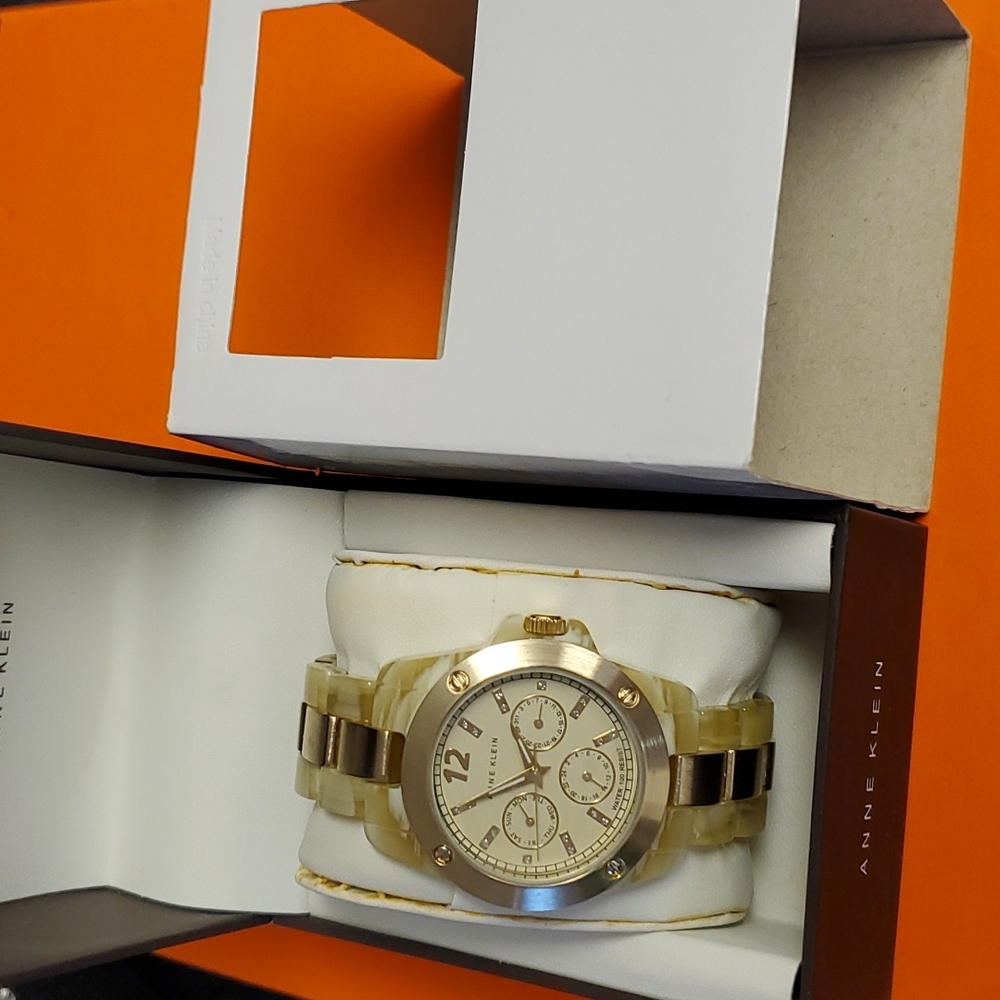 Anne Klein Women's Chronograph Gold Watch